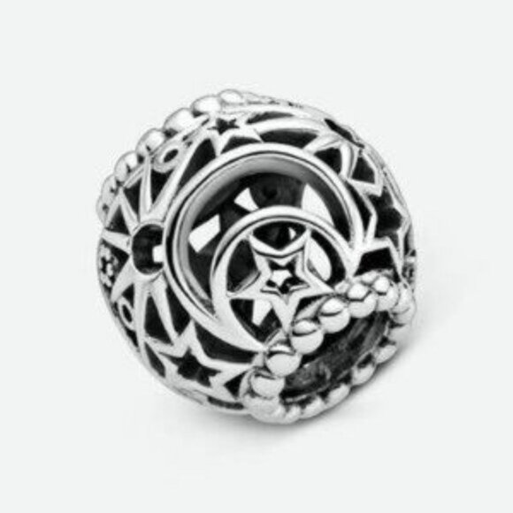 Pandora Openwork Sun, Stars & Moon Charm - Picture 2 of 5